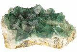 Green, Fluorescent, Cubic Fluorite Crystals - Madagascar #210465-1